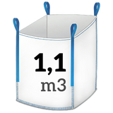 1.1 m³ (990 kg)
