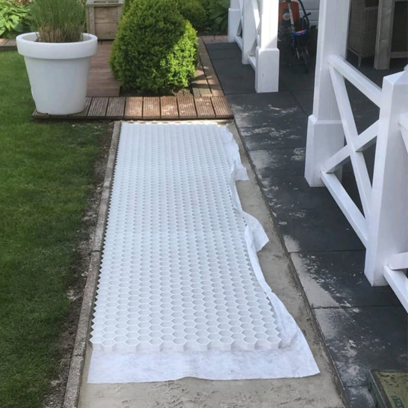 Grindmat (wit) per m2